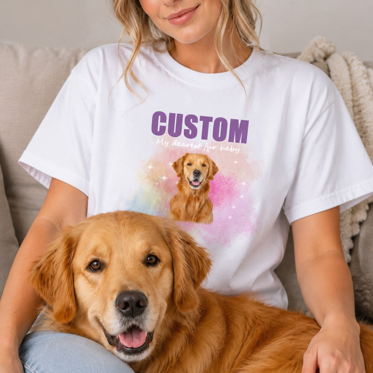 Custom Ins Style Pet T-Shirt